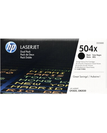 Originalny Toner  HP 504X (Black) 10.500 stron (CE250XD)
