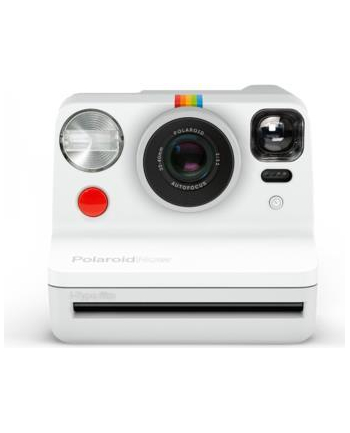 Polaroid NOW biały | wbudowany akumulator | wbudowana lampa błyskowa | Zdjęcia 4.2'' x 3.5'' (107 mm x 88 mm) | samowyzwalacz |