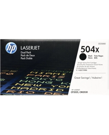 Originalny Toner HP 504X (Black) 10.500 stron (CE250XD)