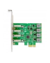 digitus Karta rozszerzeń (Kontroler) USB 3.0 PCI Express 4xUSB 3.0 Low Profile Chipset: VL805 - nr 22