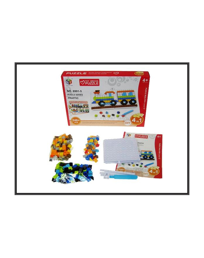 hipo Układanka puzzle Trafic 4w1 248 części 6991-5 główny