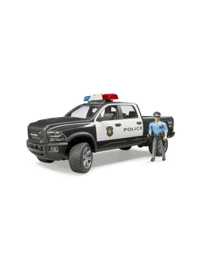 Dodge RAM 2500 Power Wagon jako auto policji USA z figurką policjanta 02505 BRUDER główny