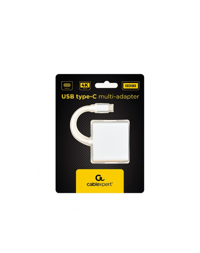 gembird Adapter USB typ C srebrny główny