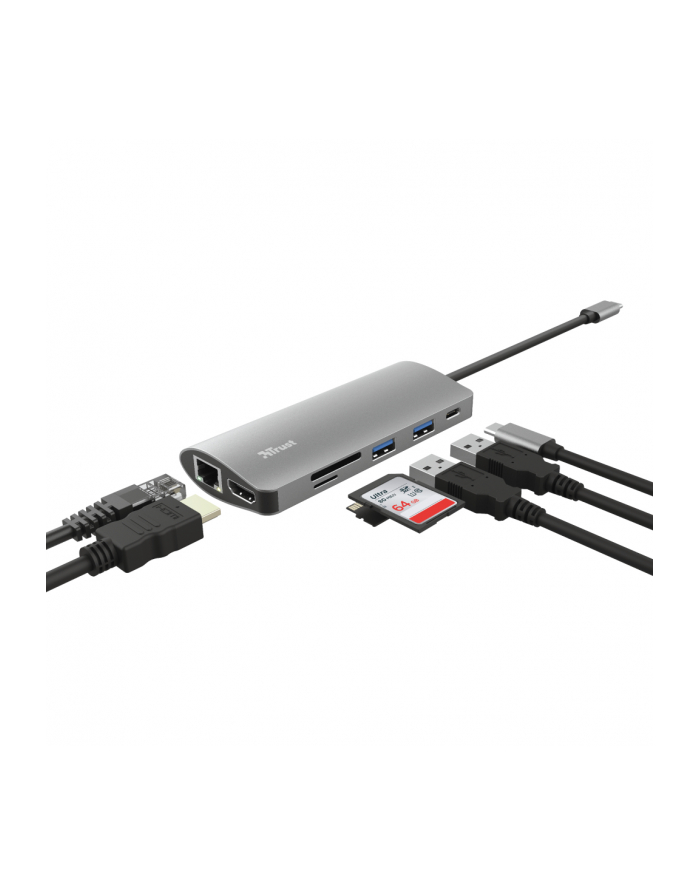 trust DALYX adapter USB C 7w1 główny