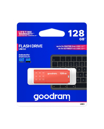 goodram Pendrive UME3 128GB USB 3.0 Pomarańczowy