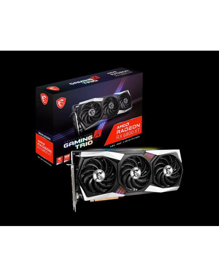 Karta graficzna AMD MSI Radeon RX6800XT Gaming X Trio 16GB GDDR6 HDMI DVI 3xDP główny