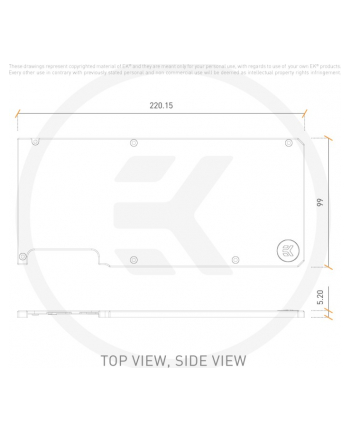 EK Water Blocks EK-Quantum Vector RTX 3080/3090 Backplate - czarny