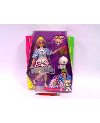 Barbie Lalka EXTRA MODA + akcesoria 2 GVR05 GRN27 MATTEL