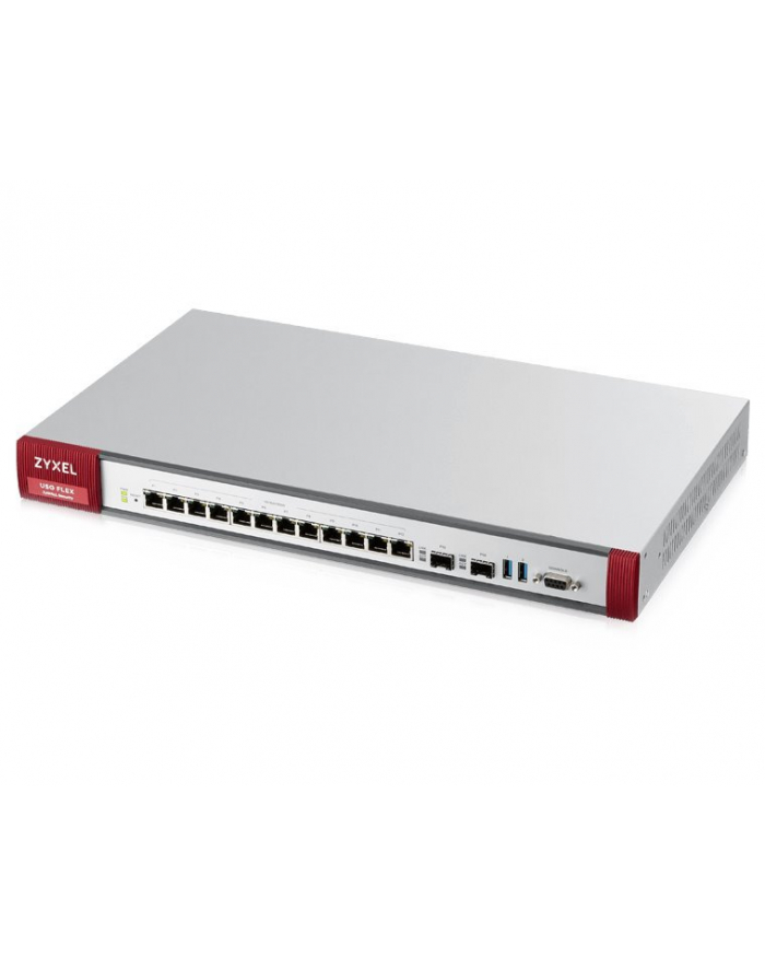 ZYXEL USG Flex Firewall 12 Gigabit user-definable ports 2xSFP 2x USB 1Y UTM Bundle główny