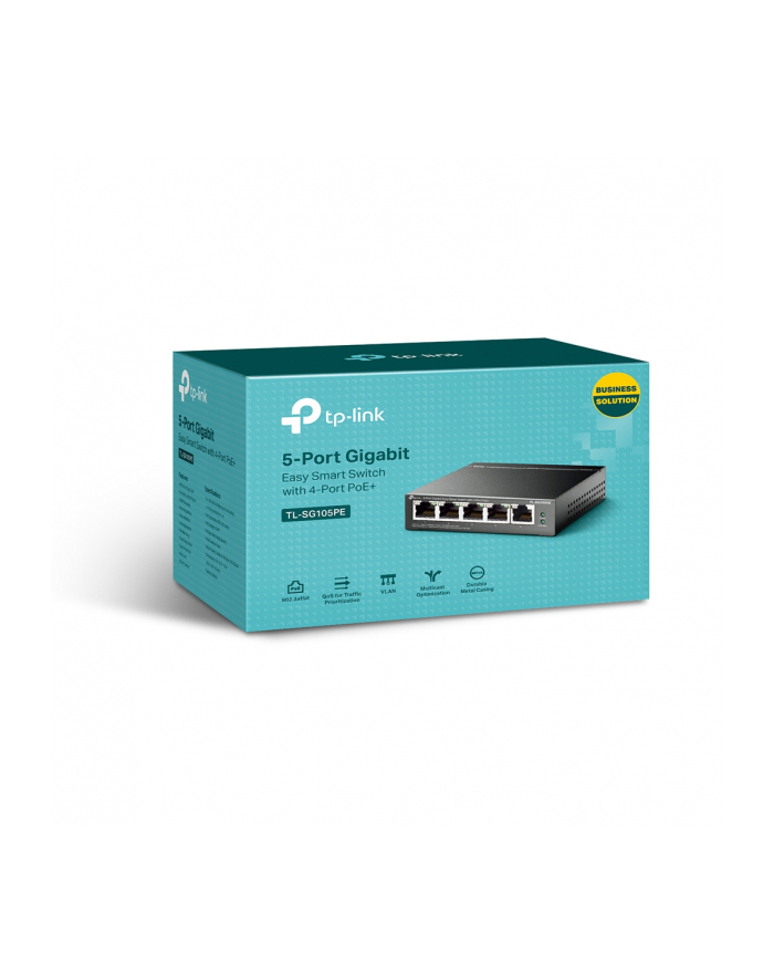 tp-link Przełącznik SG105PE Switch Smart 5xGb (4xPoE+) główny