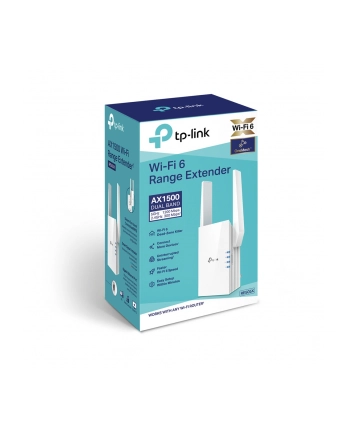 TP-LINK AX1500 Wi-Fi 6 Range Extender Broadcom 1.5GHz Tri-Core CPU Wall Plugged 2 external antennas