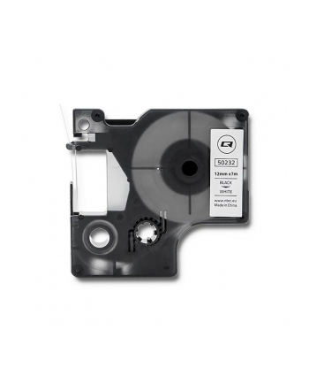 QOLTEC Tape for DYMO D1 45013 12mm x 7m White / Black overprint