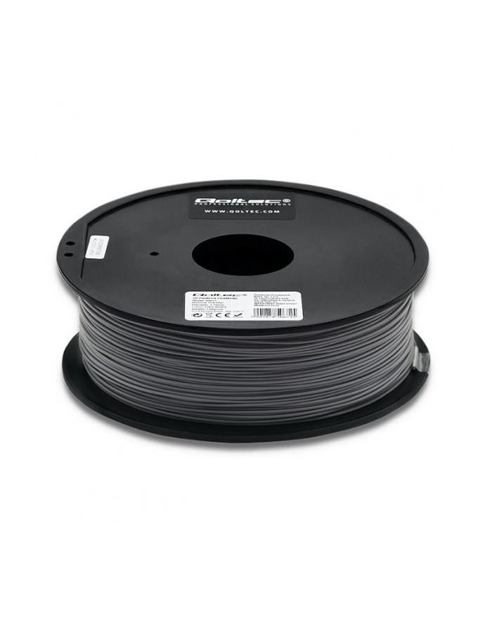 QOLTEC Professional filament for 3D printing PLA PRO 1.75mm 1 kg Grey główny