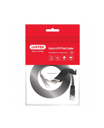 UNITEK C1812GBK Ethernet Cable FLAT UTP Ethernet Cat.6 5m