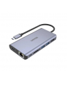 UNITEK D1056A Hub USB-C 2x USB 3.1 HDMI DP RJ45 SD Reader - nr 1