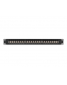 LANBERG patch panel 24 port 1U cat.7 FTP black - nr 12