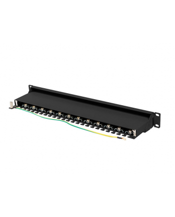 LANBERG patch panel 24 port 1U cat.7 FTP black