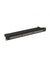 LANBERG patch panel 24 port 1U cat.7 FTP black - nr 17