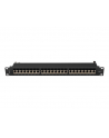 LANBERG patch panel 24 port 1U cat.7 FTP black - nr 8