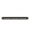 LANBERG patch panel 24 port 1U cat.6A FTP black - nr 24