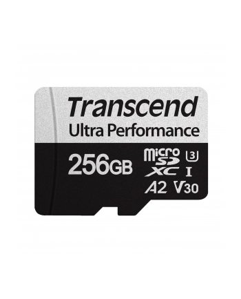 TRANSCEND 256GB microSD w/ adapter UHS-I U3 A2