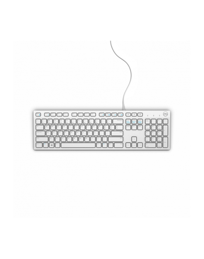 DELL Keyboard : US-Euro (Qwerty) Dell KB216 Quietkey USB  White główny