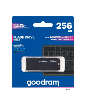 GOODRAM FLASHDRIVE 256GB UME3 BLACK USB 3.0