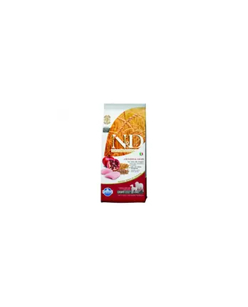 FARMINA N'D ANCESTRAL GRAIN DOG LIGHT - CHICKEN  SPELT OATS AND POMEGRANATE ADULT MEDIUM ' MAXI 12kg