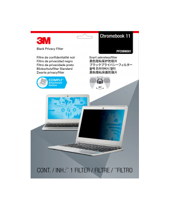 3M Privacy filter TF156W9B for touch laptops with 39.62cm 15.6inch widescreen standard size TF156W9B with COMPLY attachment system