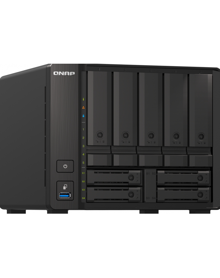 qnap systems QNAP TS-H973AX-8G 9-bay NAS AMD Ryzen V1500B 8GB DDR4 SODIMM 5x2.5in/3.5in SATA 6Gbps + 2x2.5in U.2 NVMe PCIe Gen3 x4 główny