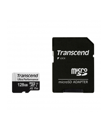 TRANSCEND 128GB microSD w/ adapter UHS-I U3 A2