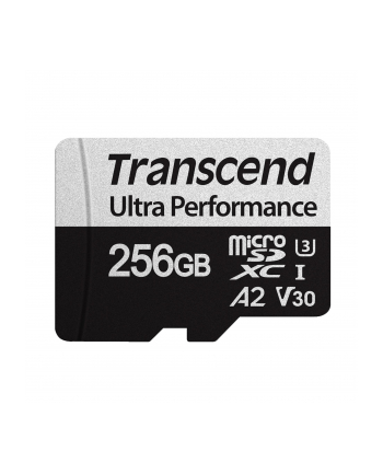 TRANSCEND 256GB microSD w/ adapter UHS-I U3 A2