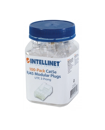 INTELLINET WTYK RJ45 8P/8C UTP CAT5E NA DRUT 100 S