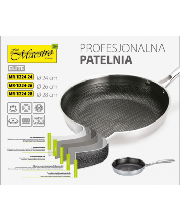 Patelnia MAESTRO MR-1224-28 28 cm nr 1