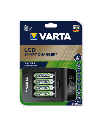 VARTA ŁADOWARKA LCD SMART CHARGER 57684 + 4X2100MAH