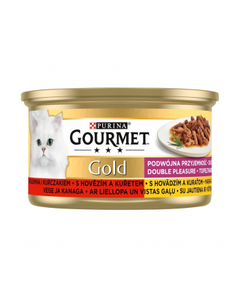 purina nestle GOURMET GOLD - mix wołowina i kurczak 85g
