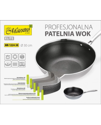 Patelnia / Wok MAESTRO MR-1224-28 30 cm
