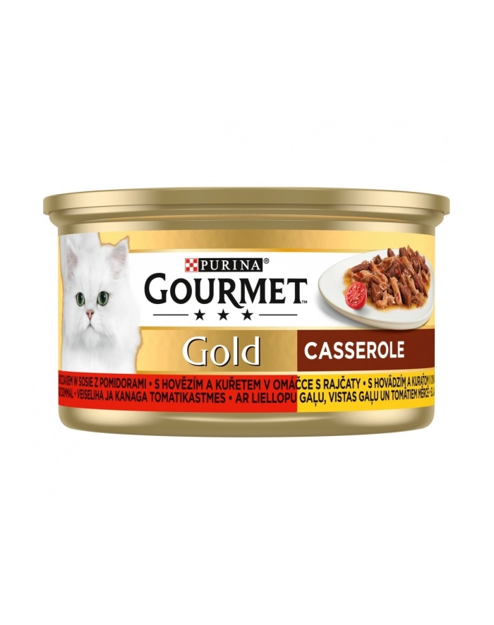 purina nestle GOURMET GOLD - Casserole wołowina i kurczak 85g główny