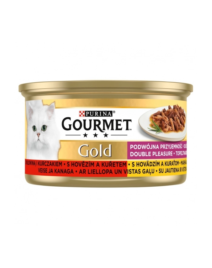 purina nestle GOURMET GOLD - mix wołowina i kurczak 85g główny