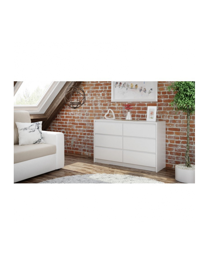 top e shop K120 KARO KOMODA 6 SZUFLAD BIAŁY główny