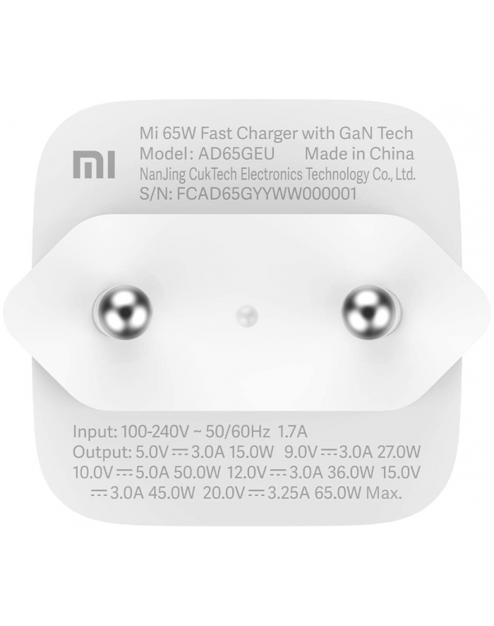 Xiaomi Mi 65W Fast Charger główny