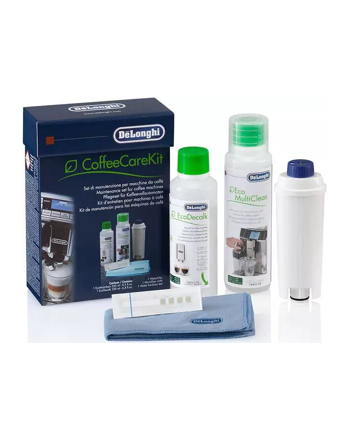 DeLonghi care set for fully automatic coffee machines DLSC306, descaler (incl. Filter) główny