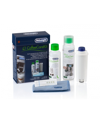 DeLonghi care set for fully automatic coffee machines DLSC306, descaler (incl. Filter)