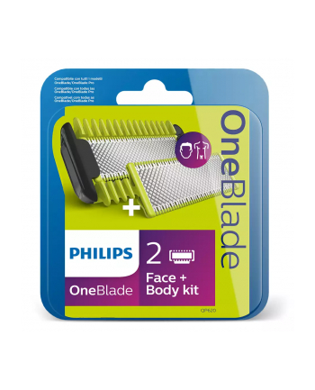 Philips OneBlade Face + Body Set QP620 / 50 (2 blades + skin protection attachment ' comb attachment)