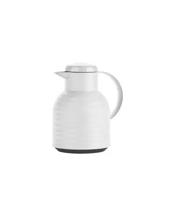 Emsa Samba vacuum jug Quick Press white 1.0L