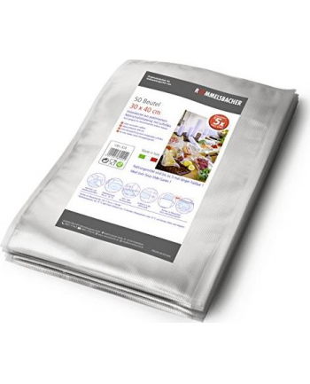 Rommelsbacher vacuum bags 30cm x 40cm, vacuum films (transparent, 50 pieces)