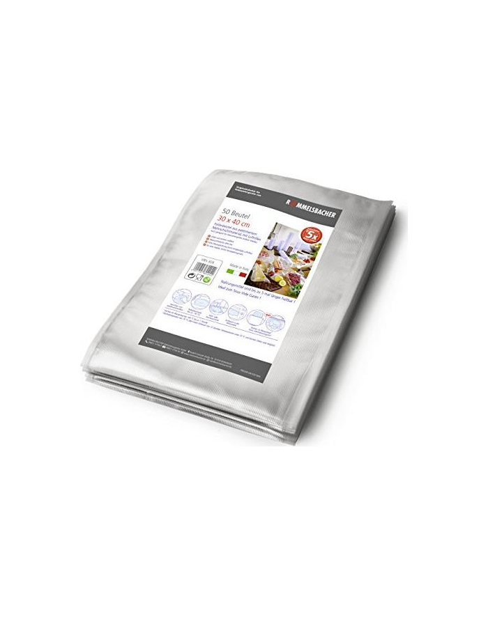 Rommelsbacher vacuum bags 30cm x 40cm, vacuum films (transparent, 50 pieces) główny