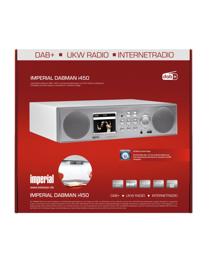 Imperial DABMAN i450 radio white / silver główny