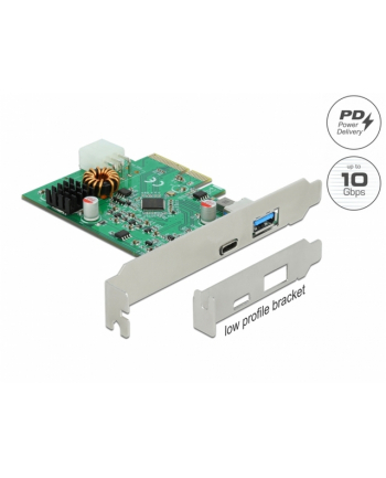 DeLOCK PCIe x4> 1x external SuperSpeed USB (USB 3.2 Gen 2) with PD function