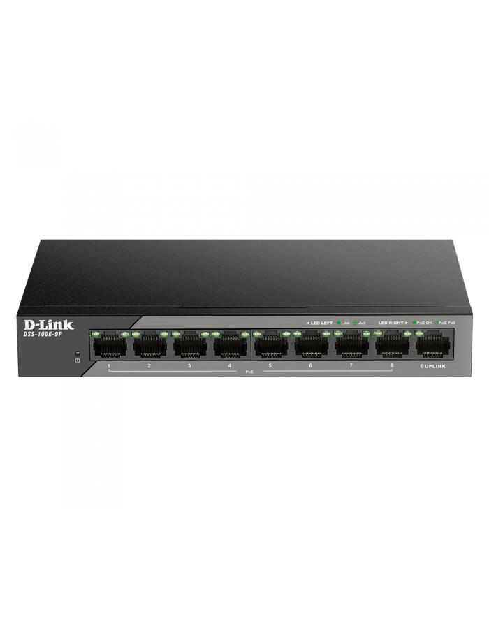 D-Link DSS-100E-9P 9-Port 10/100 PoE Unmanaged Surv główny